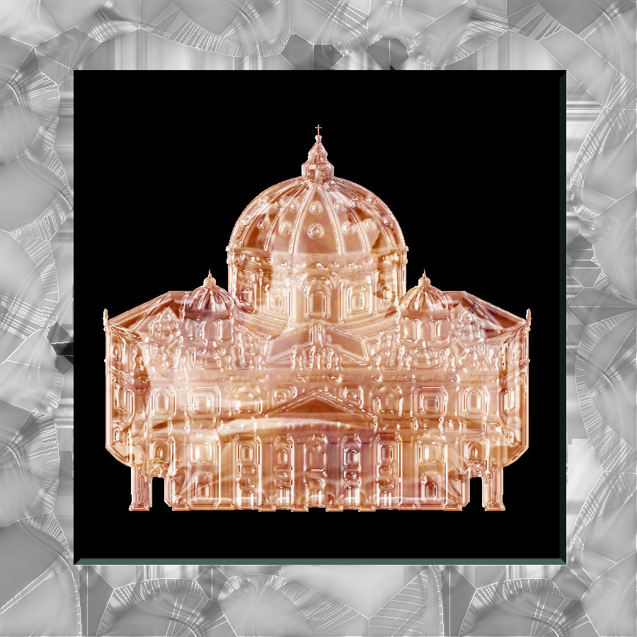 Framed Basílica de San Pedro-Rome-Clear Glass.JPG