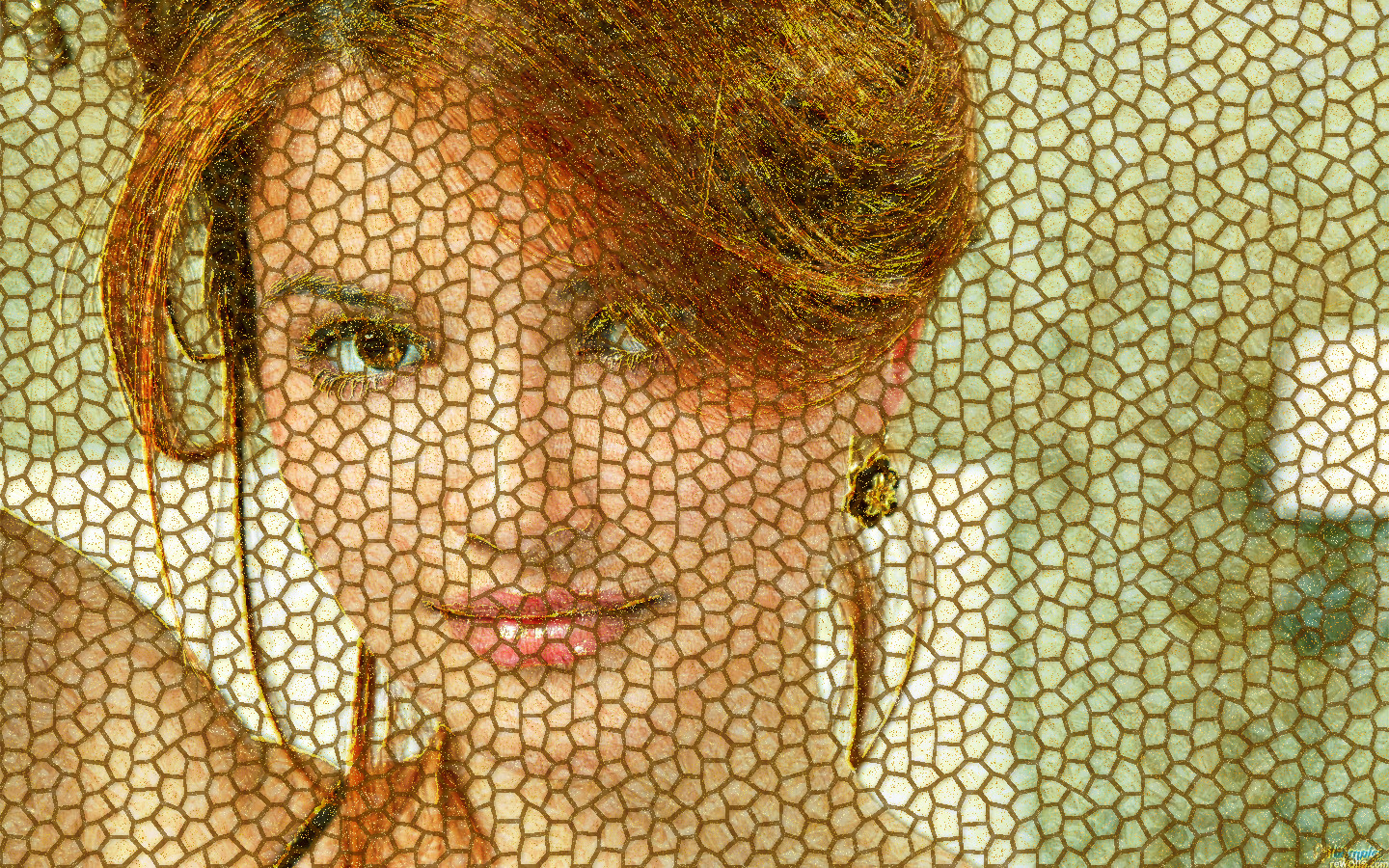 Beautiful-Face-Girl-1, as a Golden Mosaic.jpg