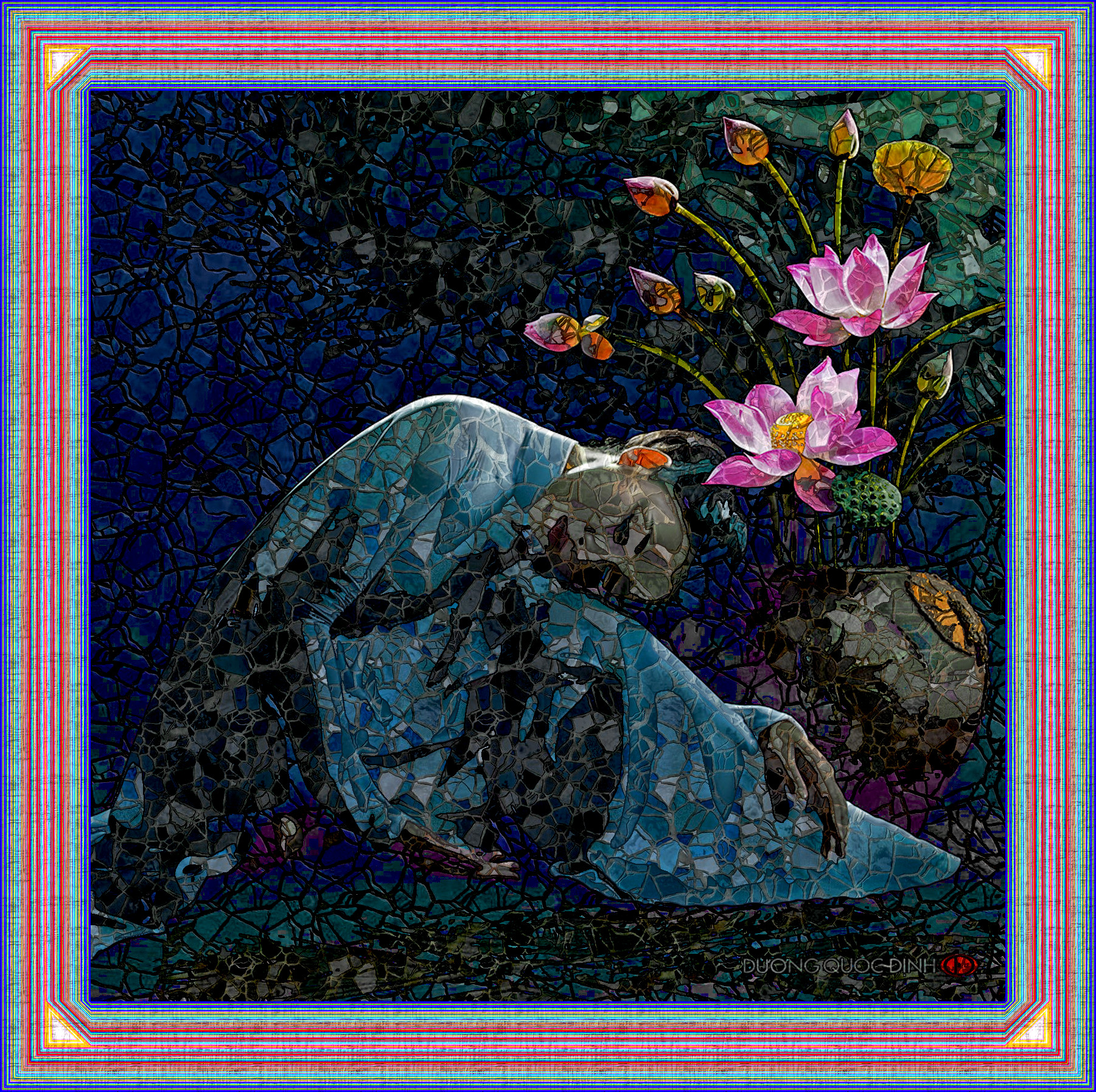 2019-04-13 06-56-06 4, as a simple stone mosaic, on 8 areas, over-stroked, framed.jpg
