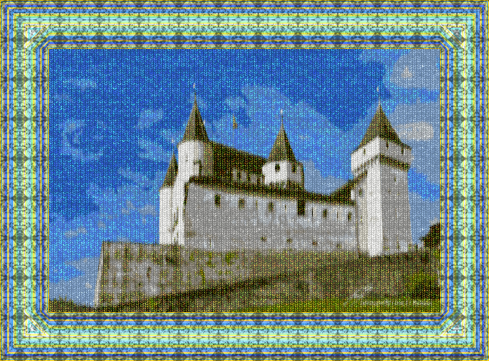 2019-05-29 13-36-45 chateau_de_nyon_vue_sud_est_2019_by_leptitsuisse1912_dd7yunj-fullview as a simple knitting (framed).jpg