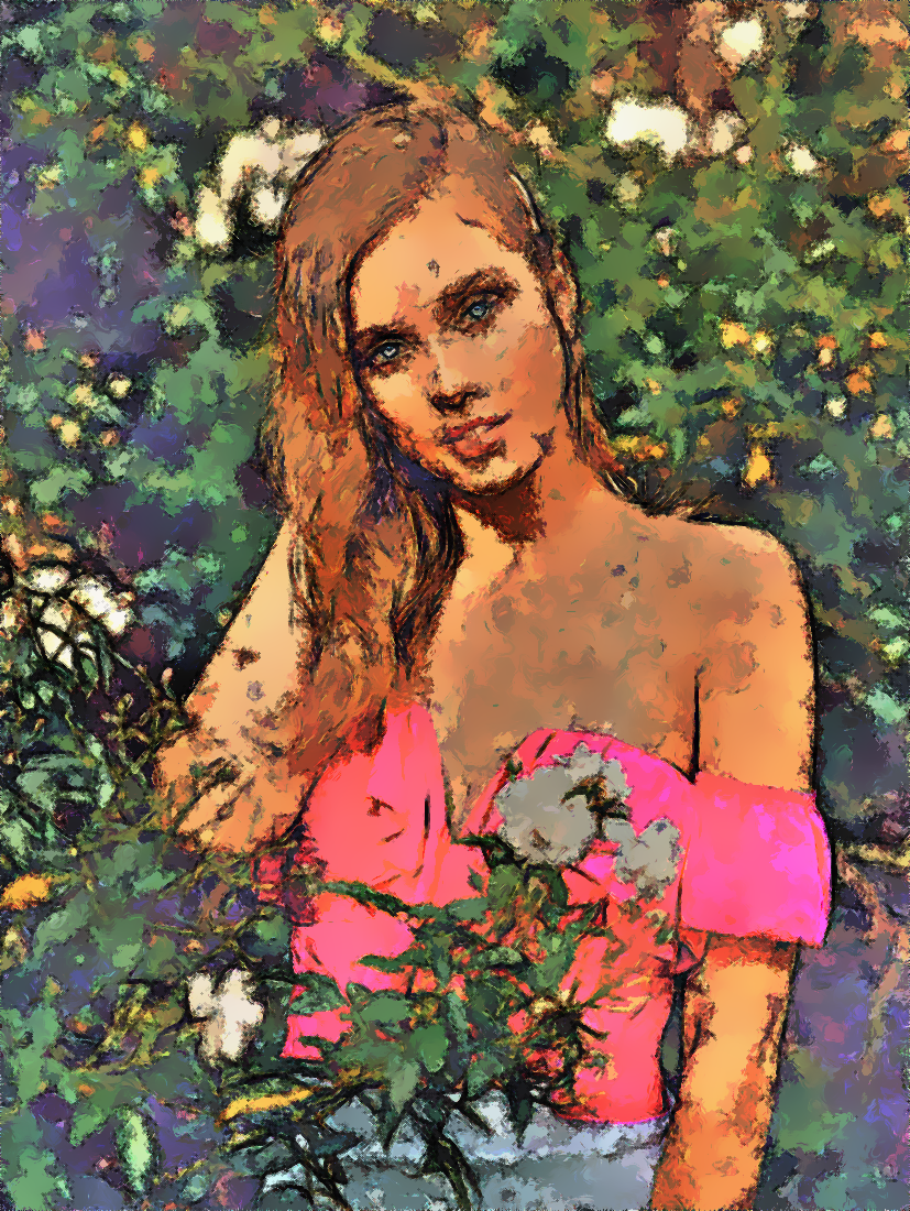 Renato-Abati-woman-behind-flowers-in-red-off-shoulder-top-3434862-Rough-Sketch.png
