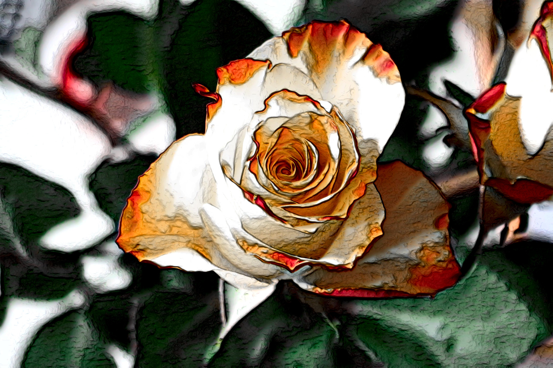 2021-04-27 17-08-11 rose-yellow-flower-petals-60909 with effect B (MeanCurvature+Neon), option colours (normal texture) and edges=medium.jpeg
