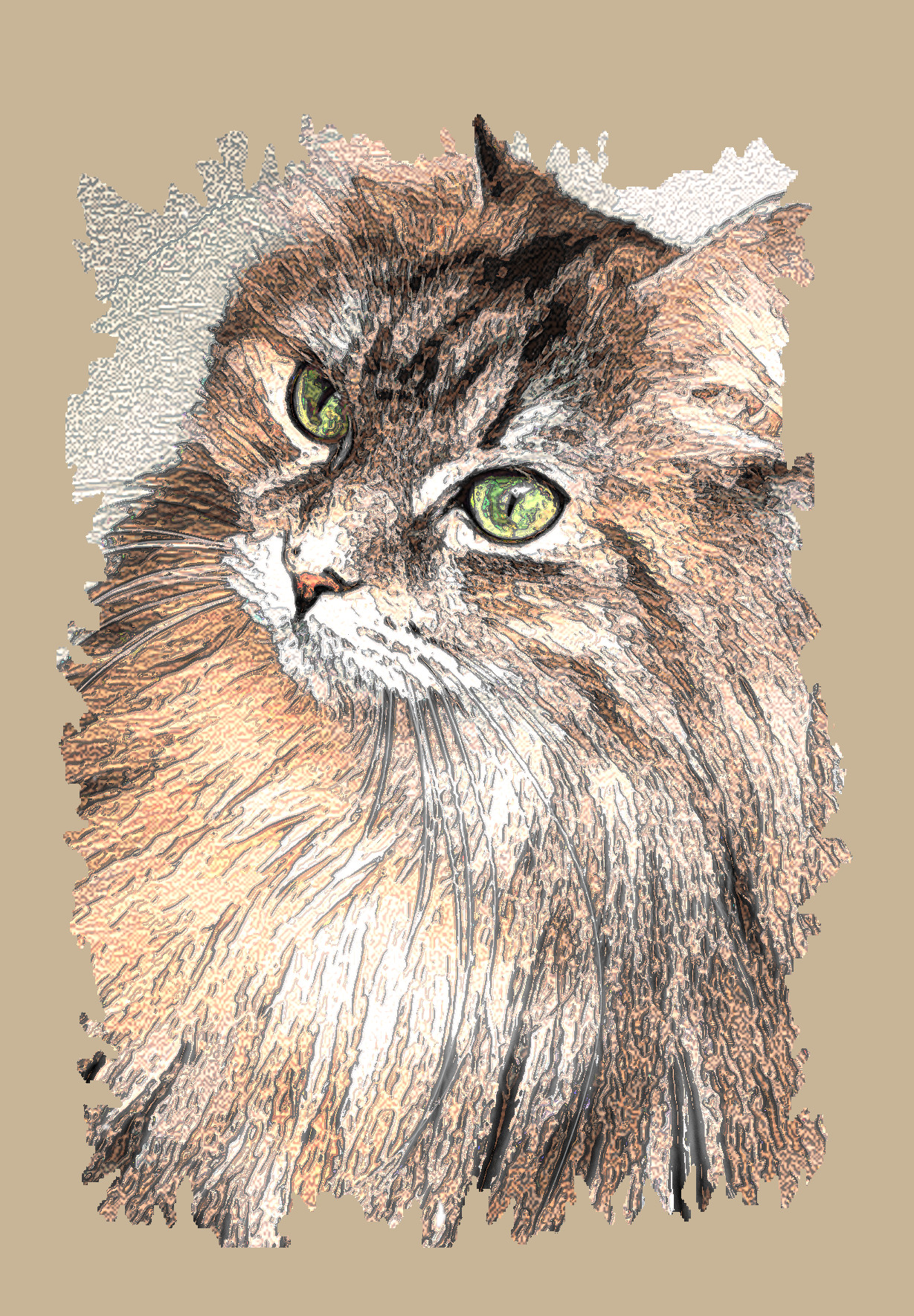 2022-01-11 14-48-03cat-1246659_1920 as a drawing with texture coloree (BC2X) (lines look regular) (lines look 2 undefined) (texture colour used [102,67,40]) (nr of areas 255).jpeg