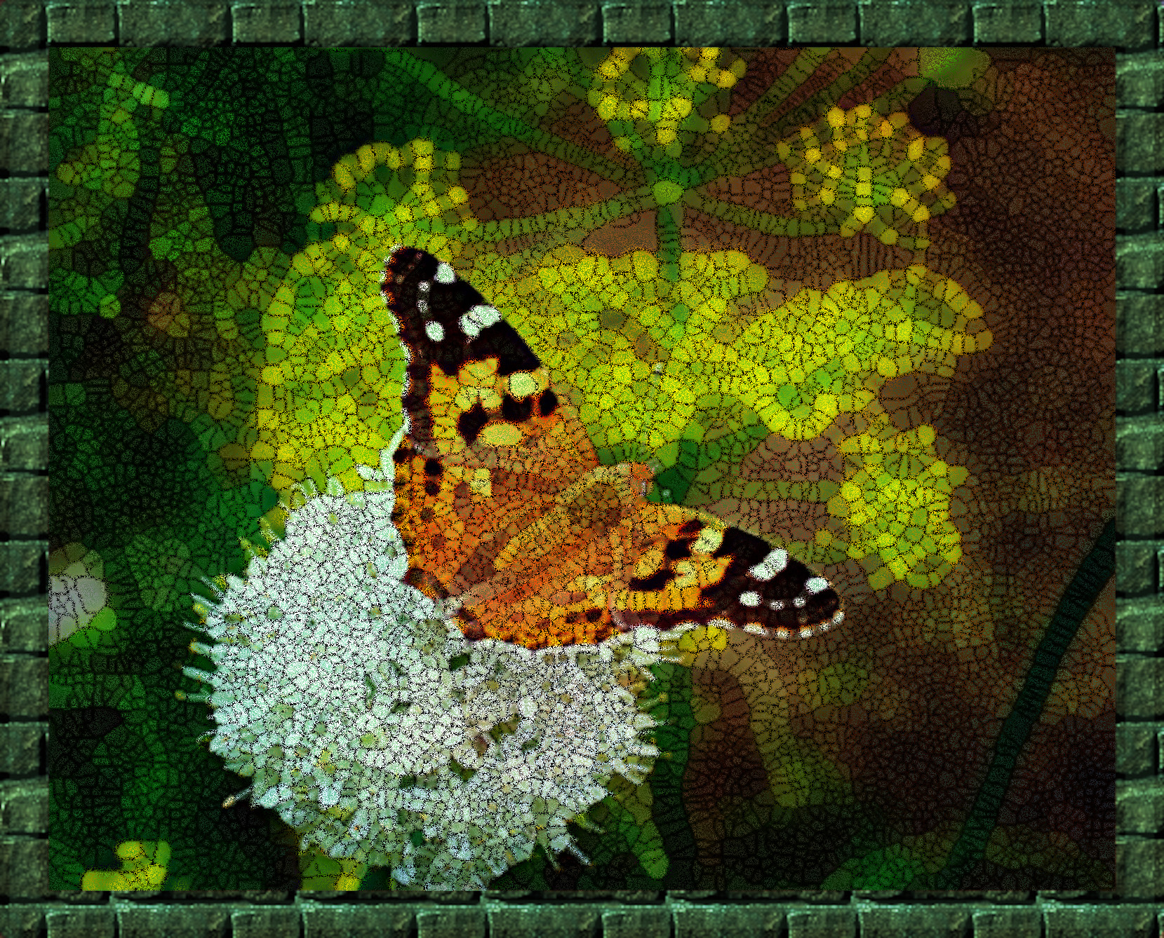 2022-03-17 14-03-45butterfly-gfbe6f2b2f_1920 as a Mosaic with Texture Coloree (lines look basic).jpeg