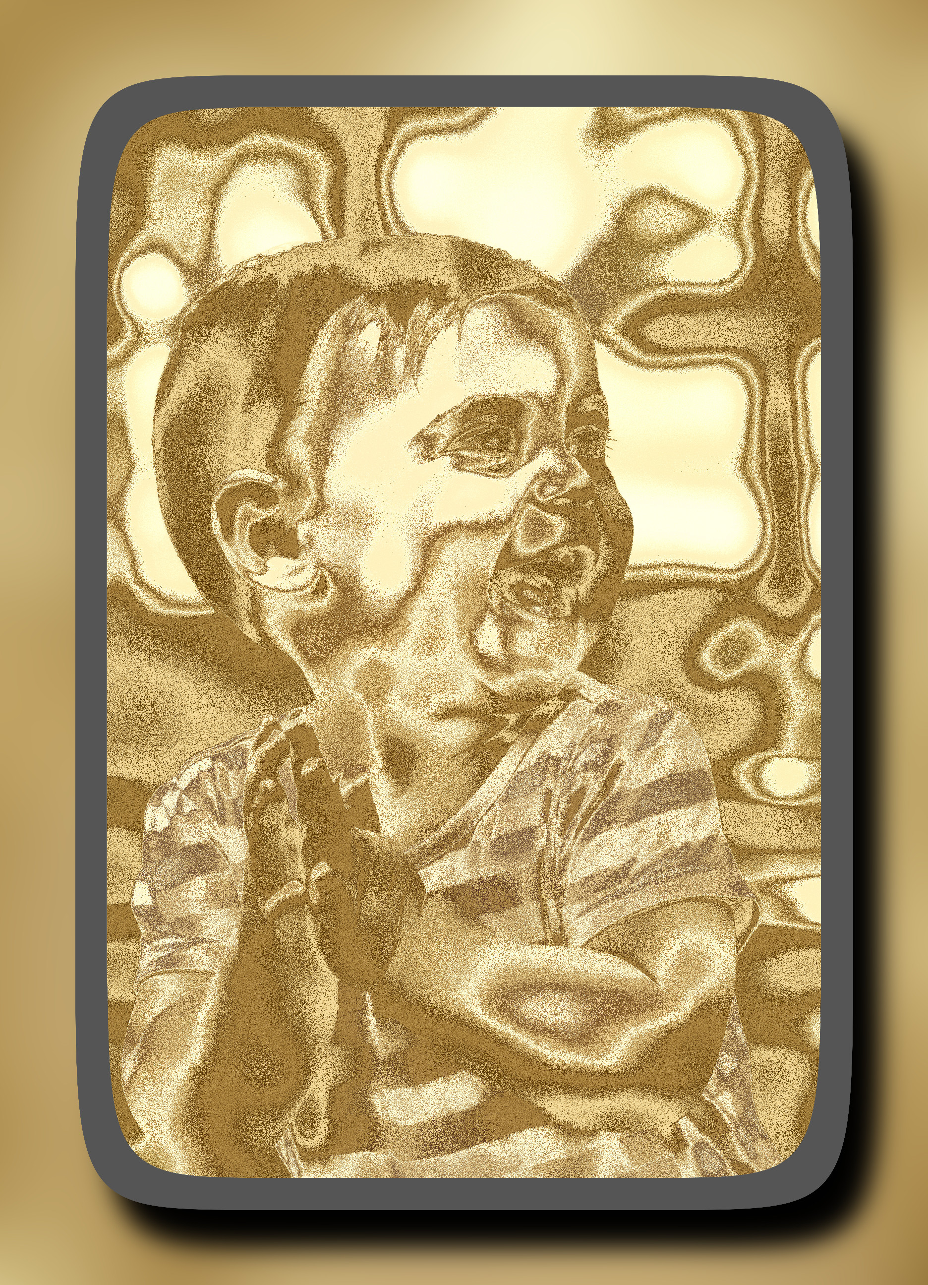 2023-09-10 14-41-43baby-2320701_1920 with a framed texturized effect, styleMetallicBronze (prep.step choosen=Local Processing (Normalize)..jpeg