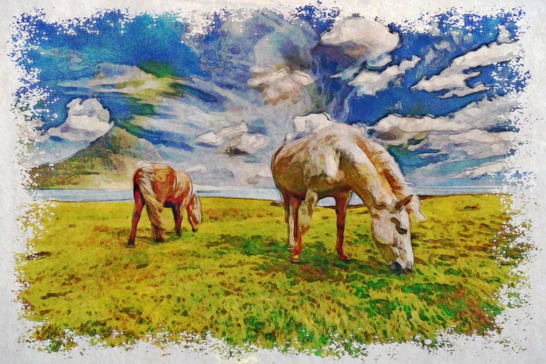 2023-09-15 15-32-42 horses-2427513_1920 with JVID effect LA (Watercolour Graphic Effect, aged).jpeg