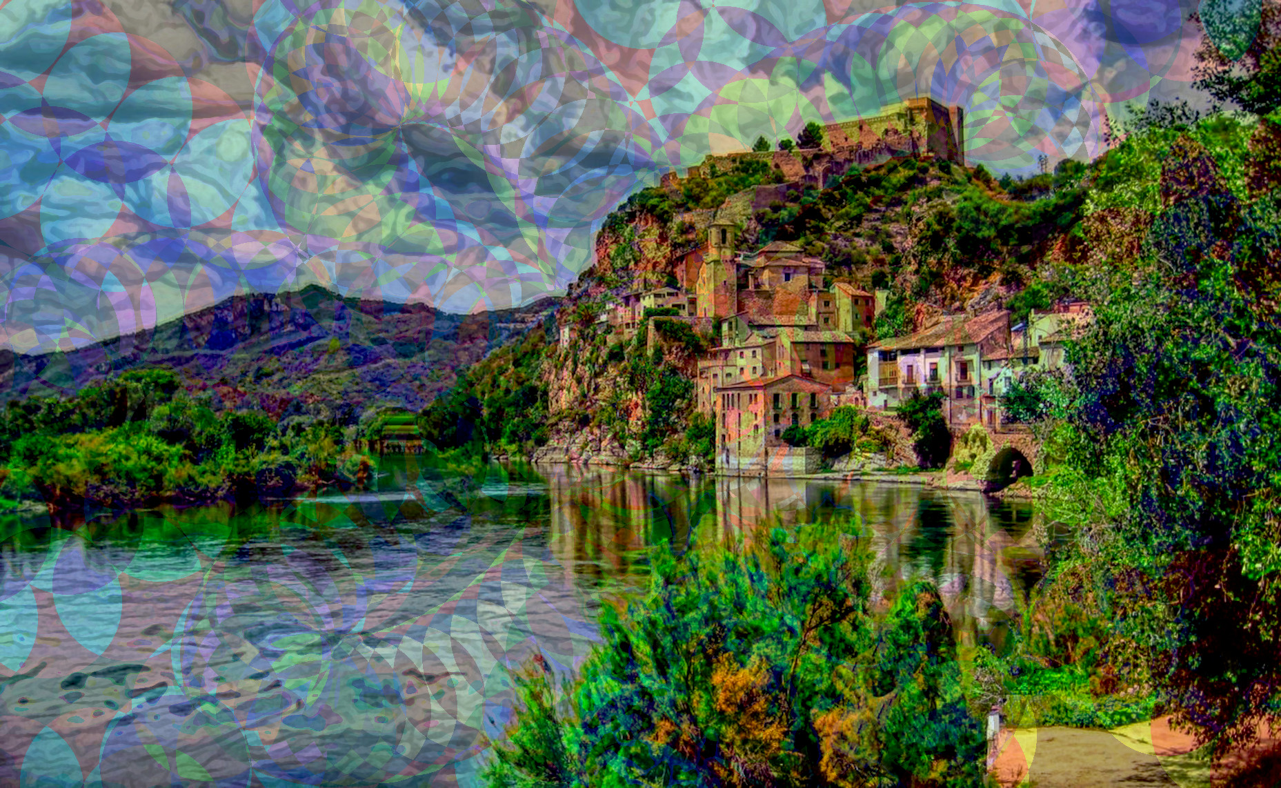 2023-10-19 08-46-38 miravet___riu_ebre__poble_i_castell_by_jobove_reus with a Quick Effect V (Shadebobs) (abstr.mode=LAYER_MODE_SCREEN.jpg