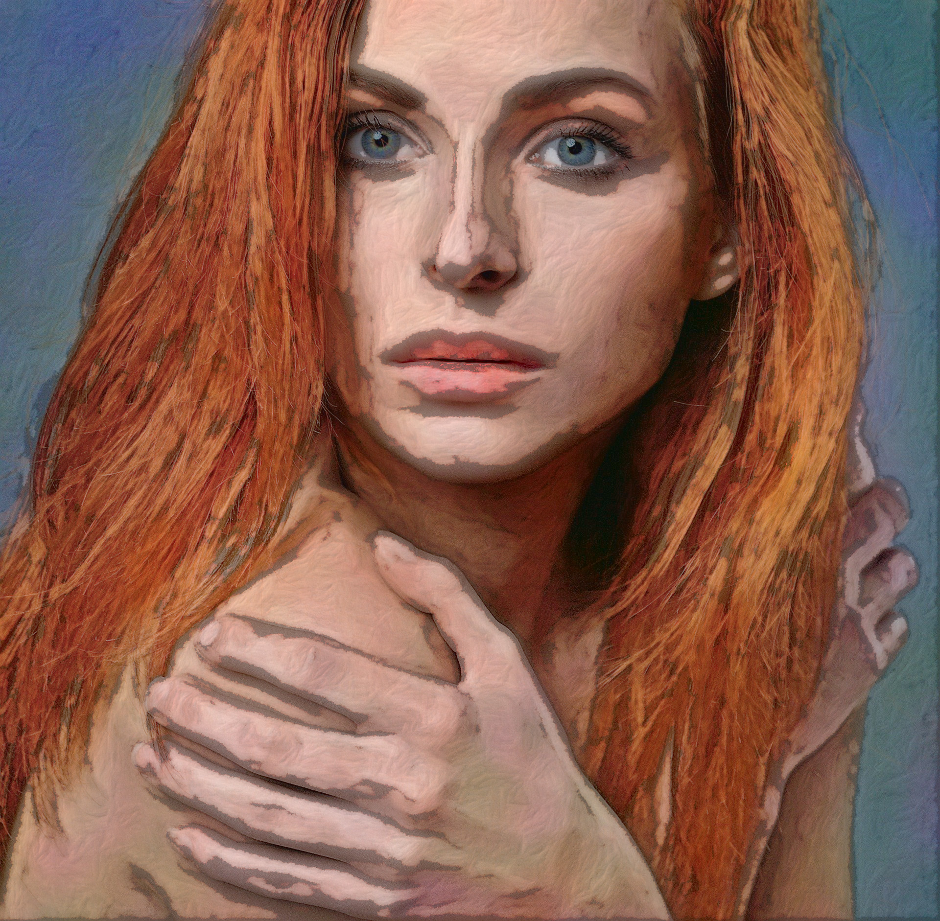 2023-11-06 14-23-36 girl-2120196_1920 with a Free Paint Effect, paint Painting, strokes Brushify, contour LJKRibbon, poster GmPoster, toppat Brushify, postpro Vibrance.jpeg