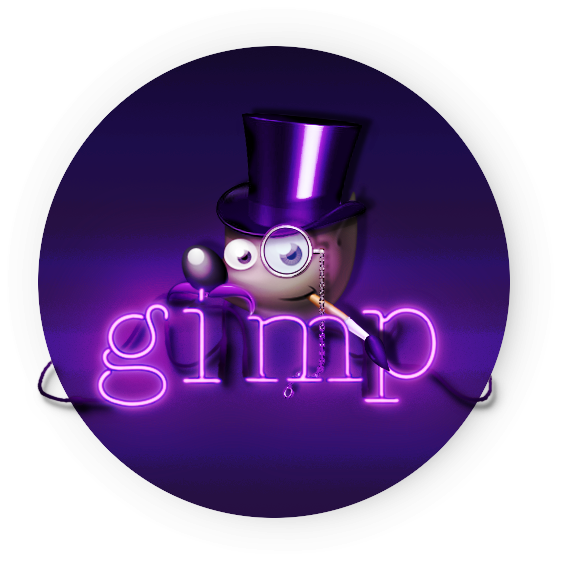 Gimp_wilber_tophat_neon_purple_wallace_01.png