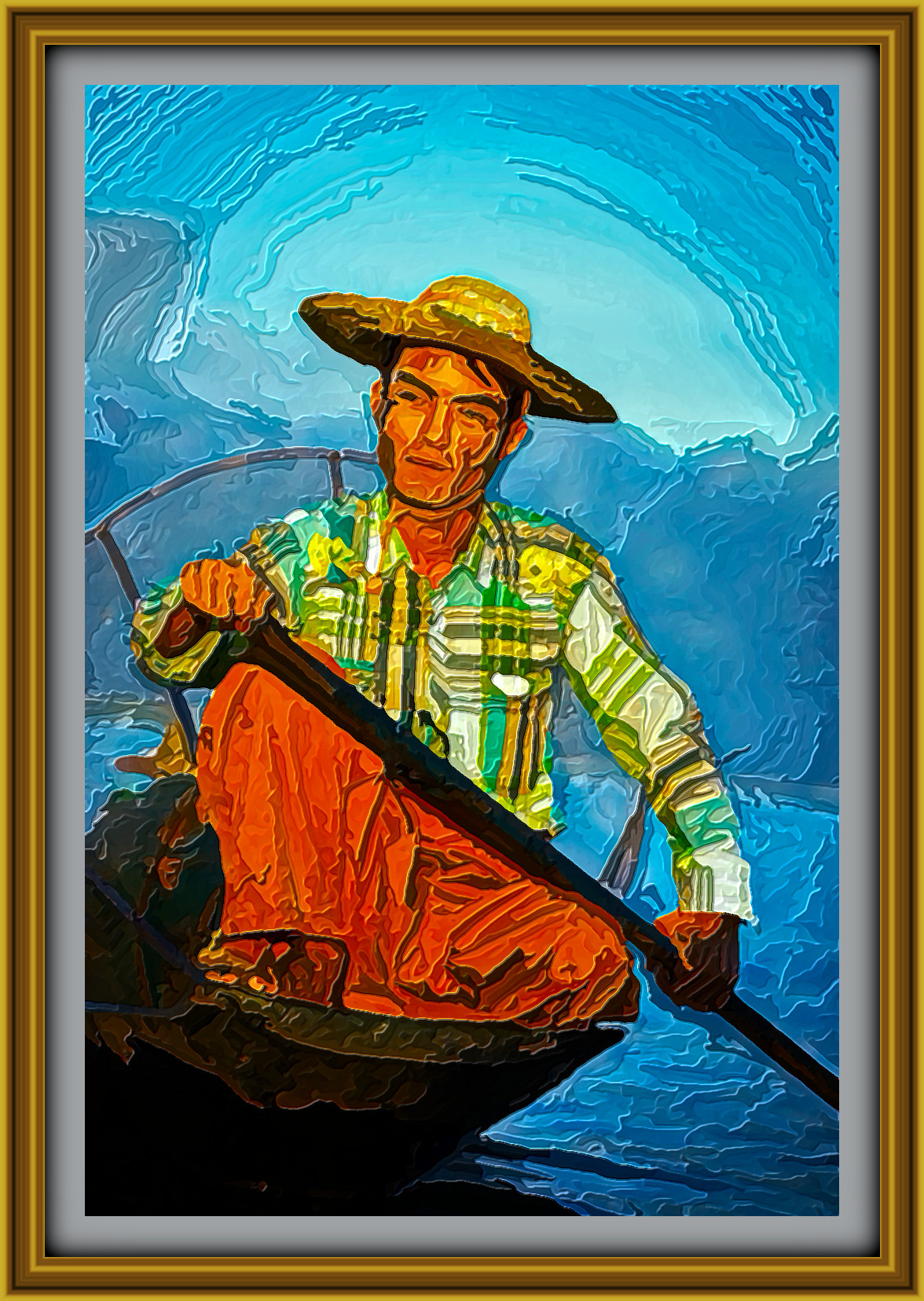 2024-02-15 09-50-01 Inle_Lake_Fisherman_Portrait_Myanmar_Colby_Brown_2 with JVID Embossed Graphic Effect, parms=1, 127.0, 6.0, 8.0, 7.5, 9.75, 1.5, 0.0, 0.jpeg