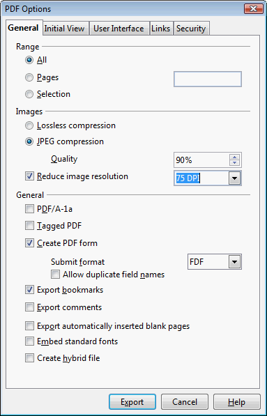 export from word to pdf with full resolution