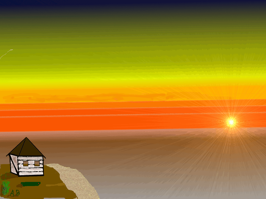 cottage with little boat.gif