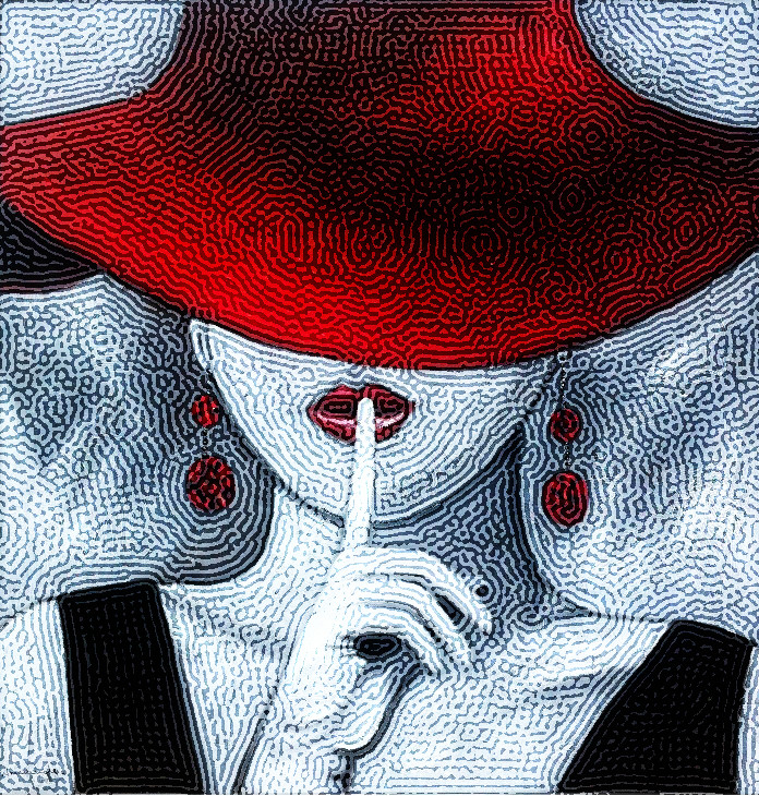 cuadro-original-mujer-con-sombrero-rojo-blurbycolour-hedcut-grey-overlay.jpg