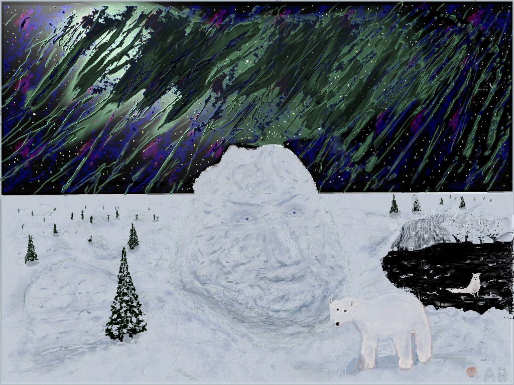Winter scene plus northern lights.png