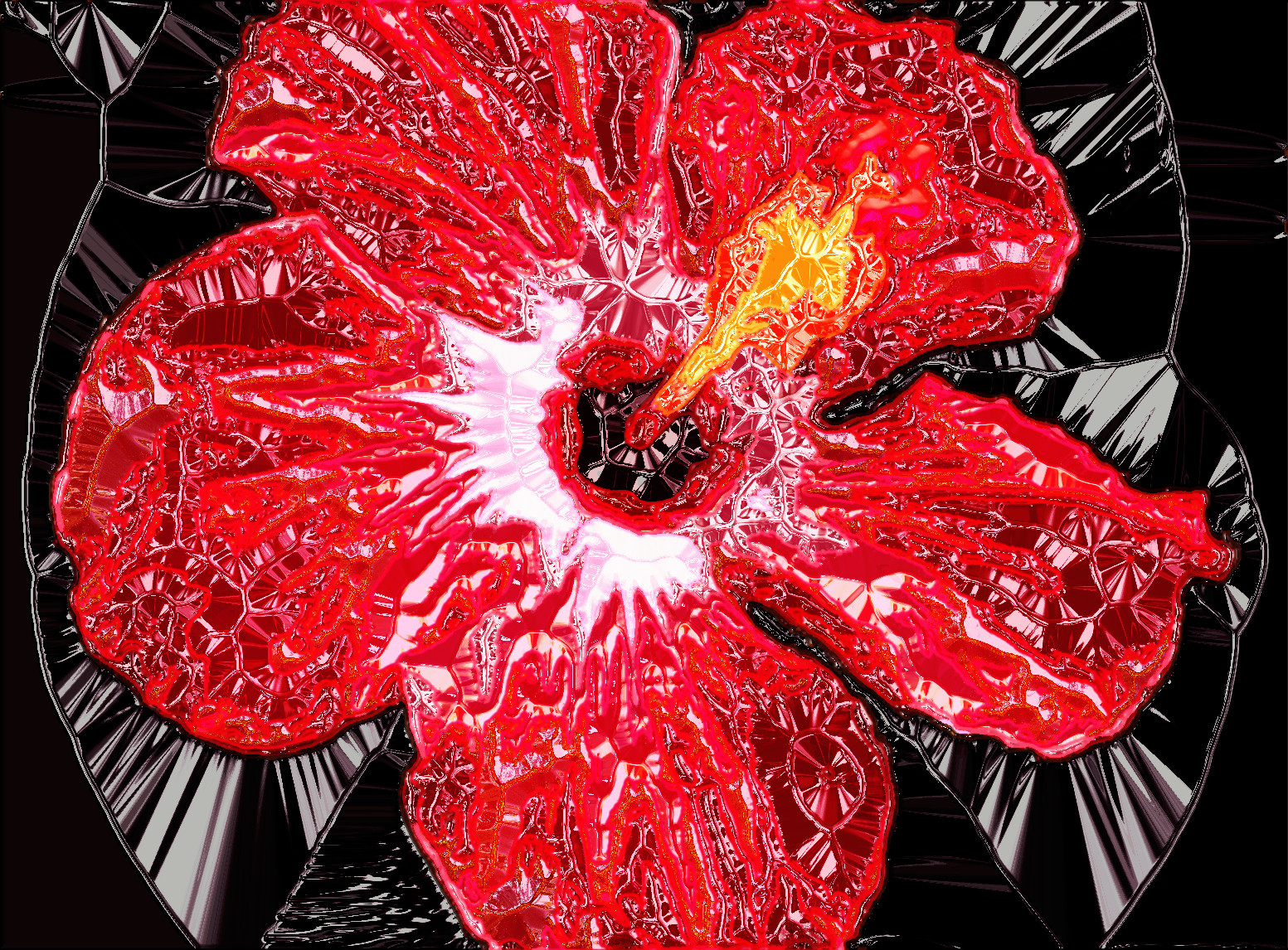 Hibiscus on black layer-CrystallizeN-16 colours-layers.JPG