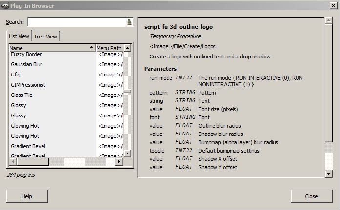 Gimp - Plug In Browser - No Gmic.JPG