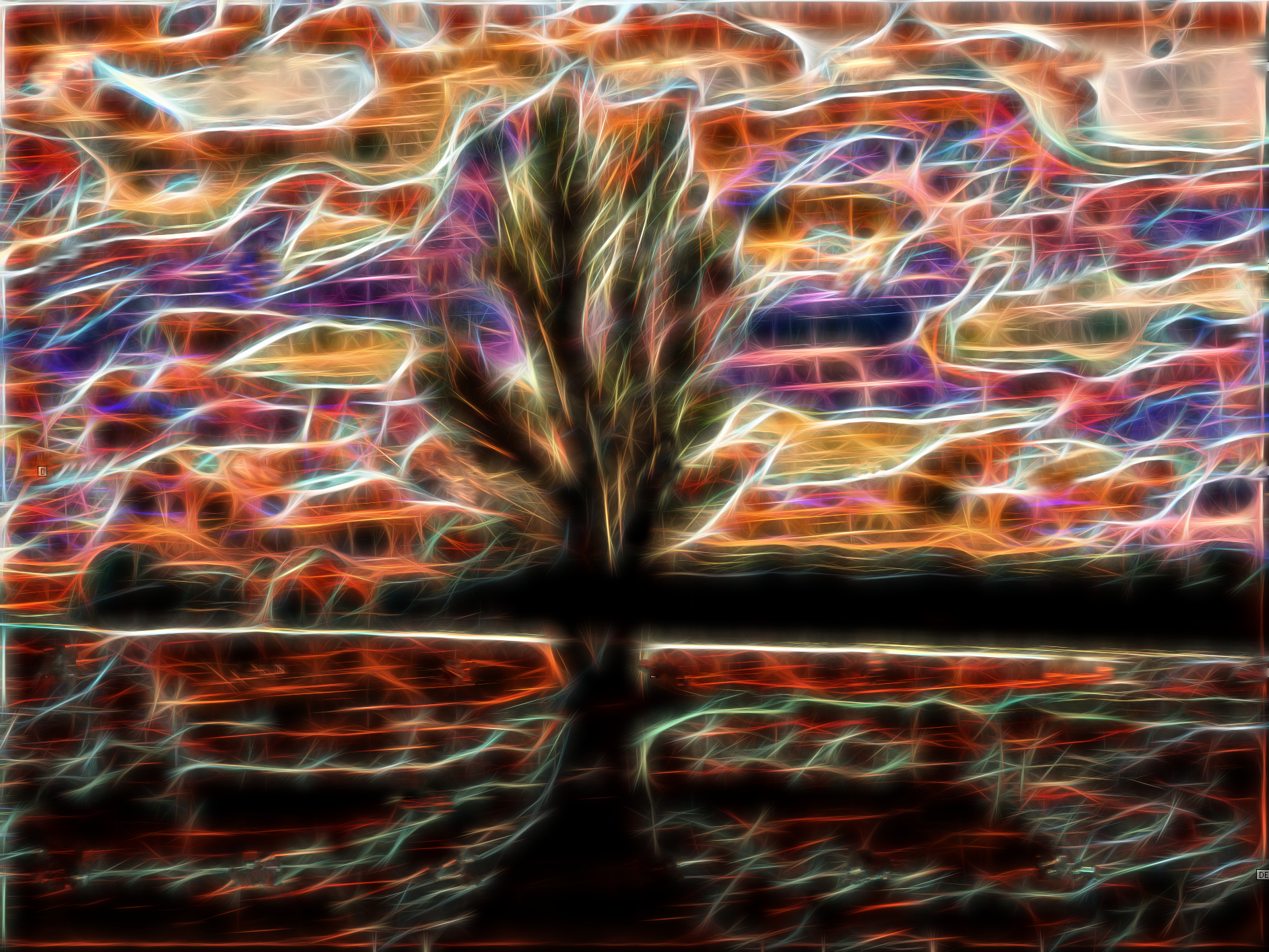 Fractalius Lone Tree in Lake.jpg