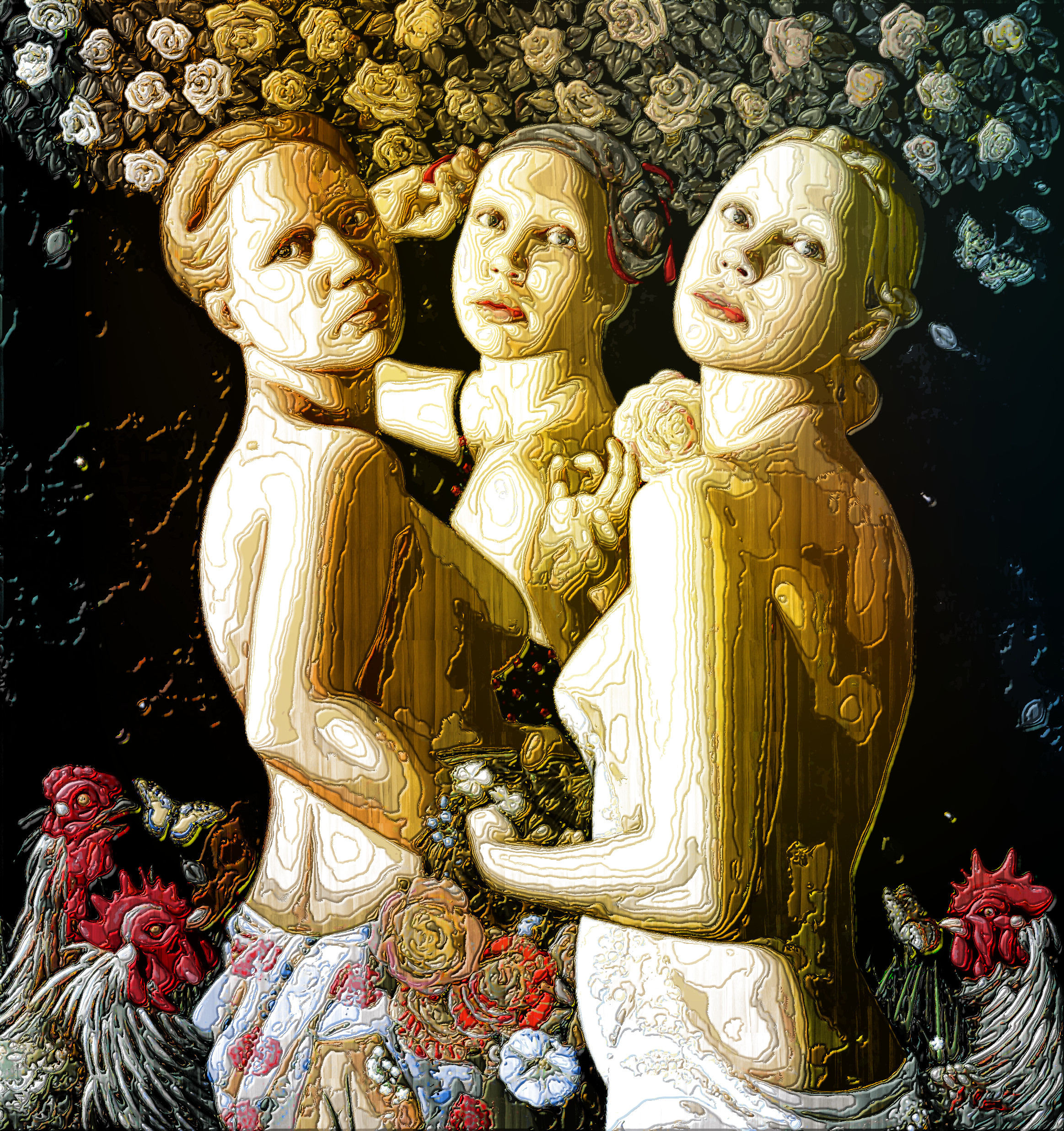 InTheGarden 90x85, white balanced, RGB stretched, Texturized (colours=48; texture=wood35_).jpg