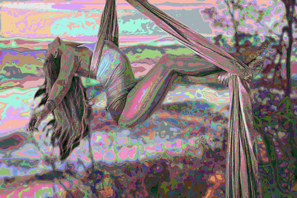 Girl_above_the_nebulous_mountains, in a new World of Colours (256 colour areas).jpg