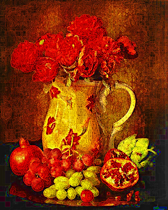 BA.SpiderPaintQT.PitcherFlowersFruit.jpg