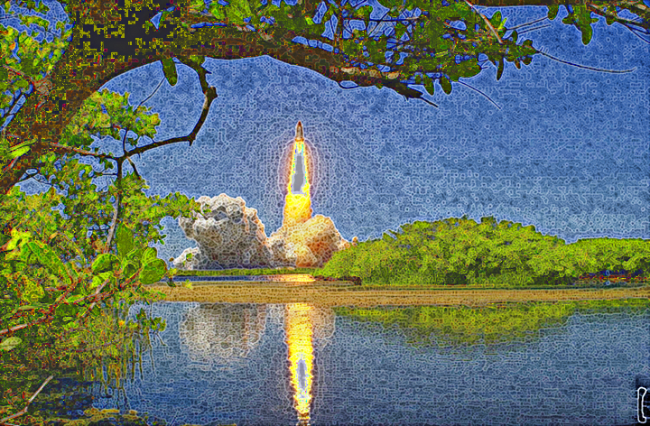 BA.SpiderPaint QT.Space Shuttle Launch.jpg