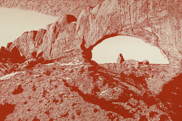 Inkpen Draw in Red.Textured BG.JPG