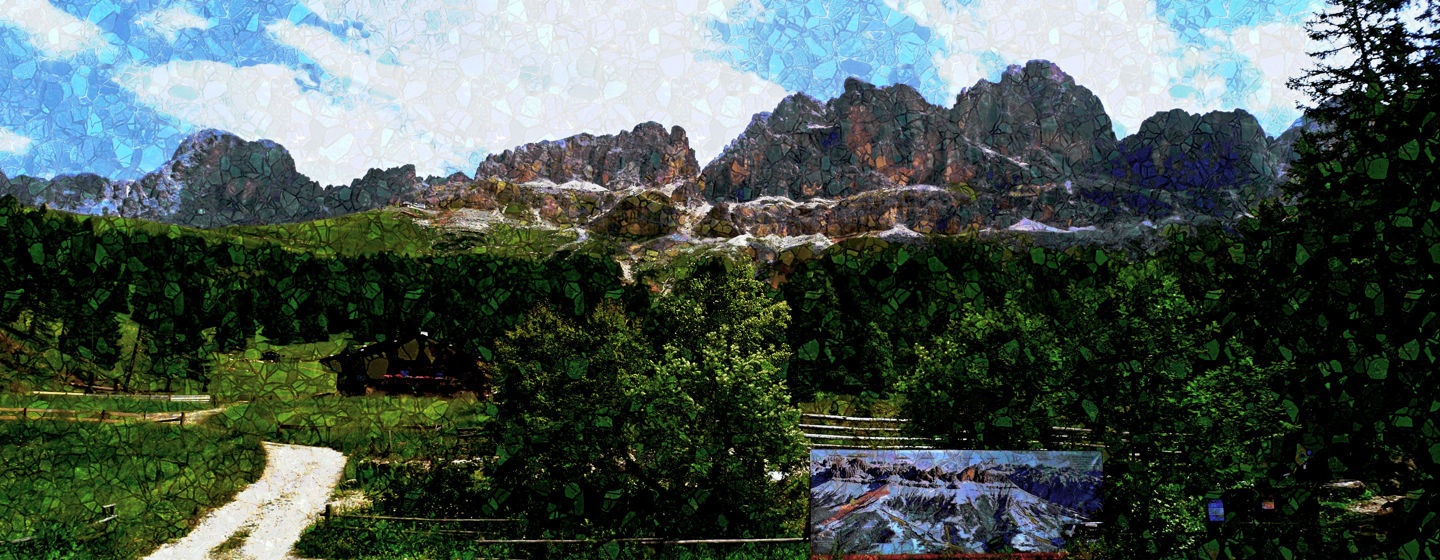 2019-05-10 07-06-27 Dolomiti_2012_Samsung_2012-07-02_SAM_0236_stitch, as a simple stone mosaic, on 8 areas, using Mosaic group = NSBrokenI500.jpg
