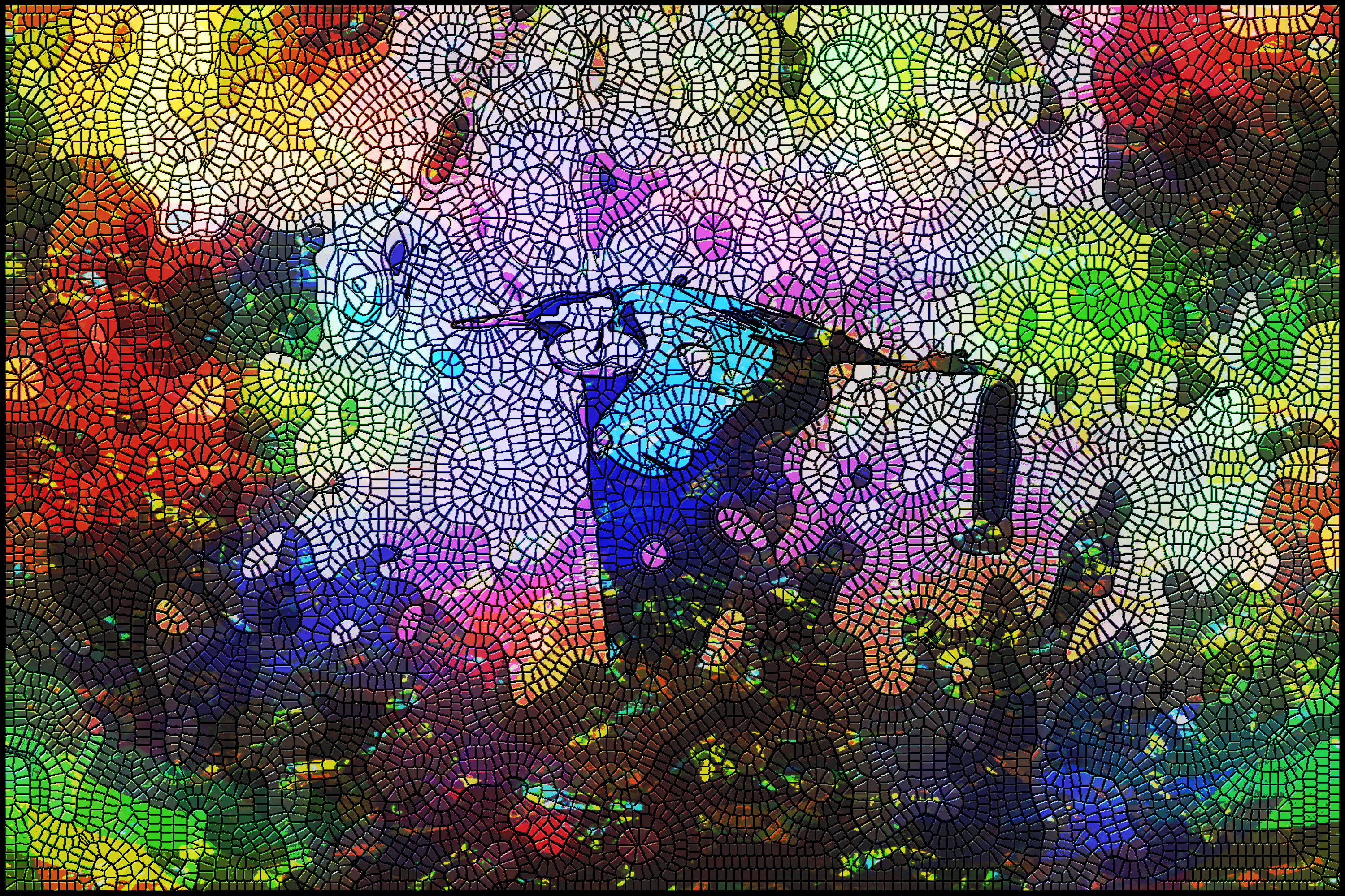 2020-06-12 09-22-26 the_great_blue_heron_by_caseynealartwork_ddvkgg6-pre (1), as a Roman Mosaic, light=Circle Art, glass=SG_CrystalliteA.jpg