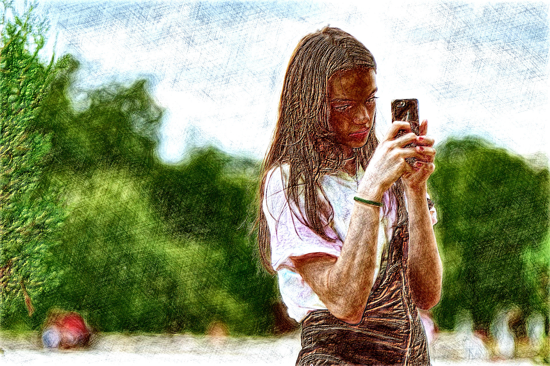 2020-08-25 10-20-16girl-5425872_1920 with a draw effect, using option colours and pencil lead=HB (GEGL desat C2G).jpg