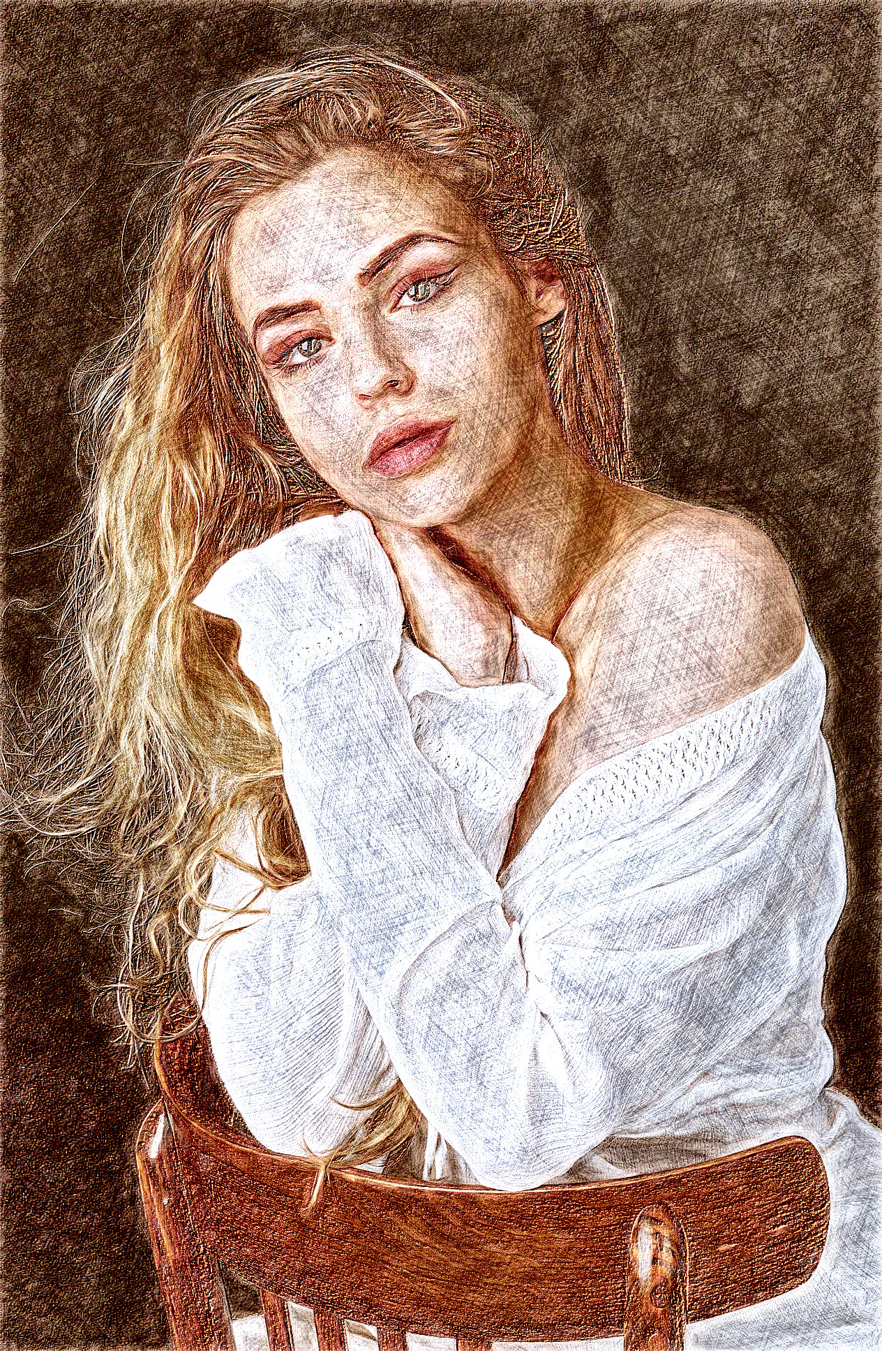2020-08-25 10-20-54girl-5368401_1920 with a draw effect, using option colours and pencil lead=HB (GEGL desat C2G).jpg