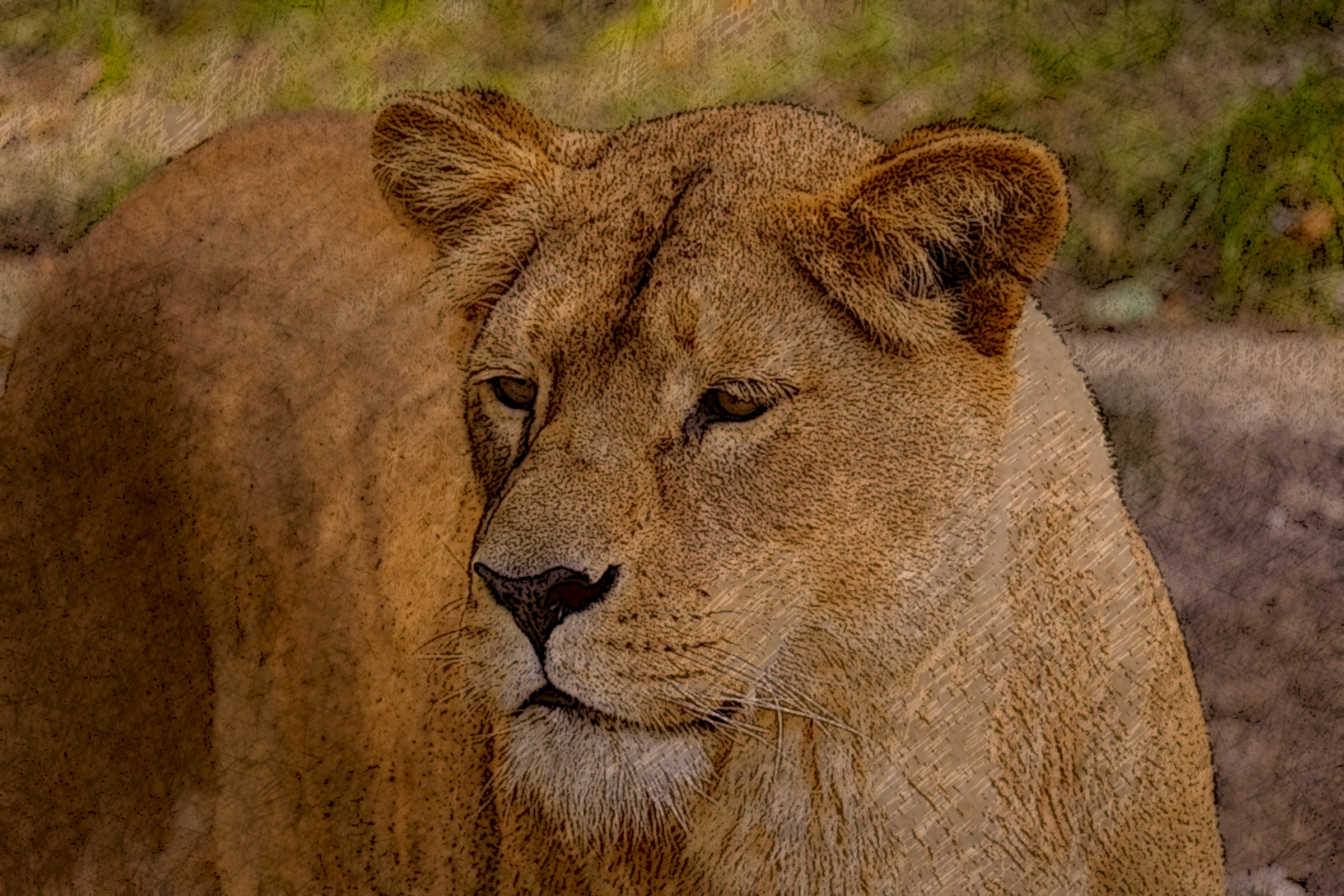 2020-10-10 20-06-48 lioness-5564911_960_720, drawed in style E, on  paper specified by user, coloured at 75.0%, strokes evidence=4.jpg