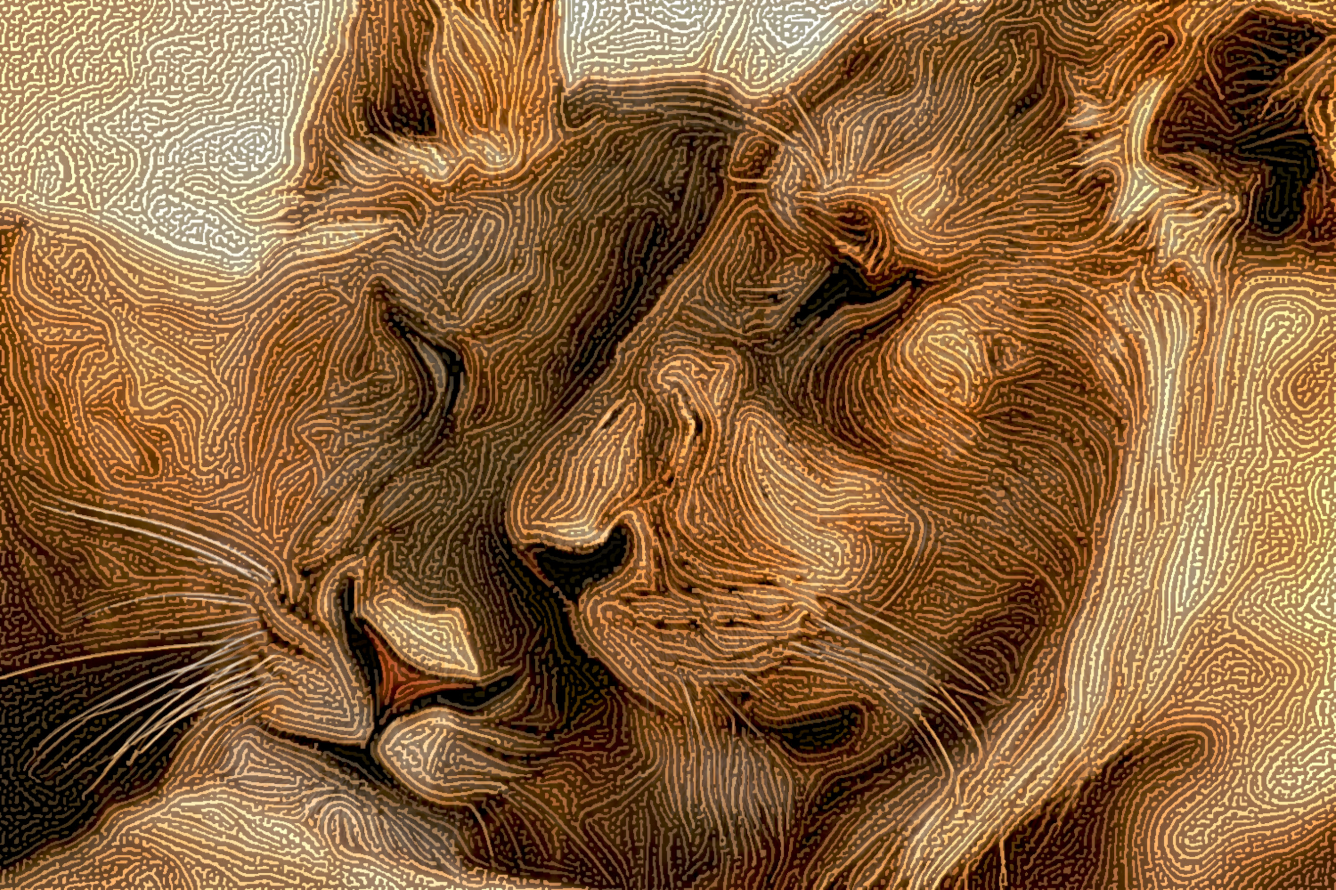 2021-03-25 10-44-26 andrea-brataas-ssLfx2c7KnE-unsplash_3k (noise applied) stroked using Lyle tutorial my way, normal strokes.jpeg