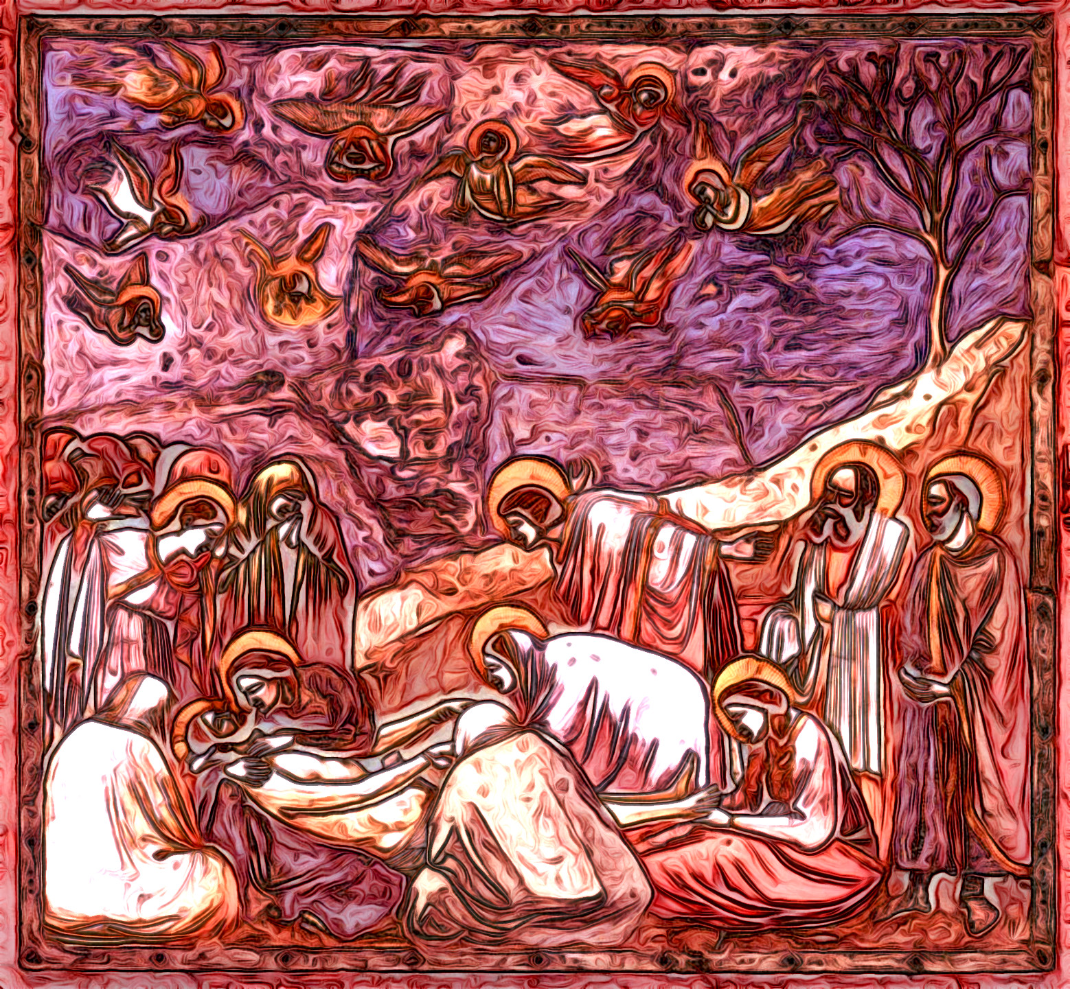 2021-06-30 13-05-14 Giotto_-_Scrovegni_-_-36-_-_Lamentation_(The_Mourning_of_Christ)_adj with JVID effect C (Painting).jpg