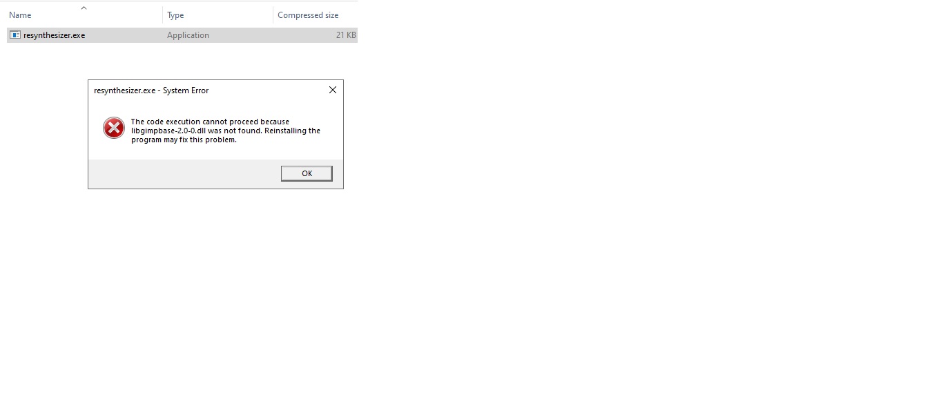 Heal Selection zipped file unzipped error message.jpg