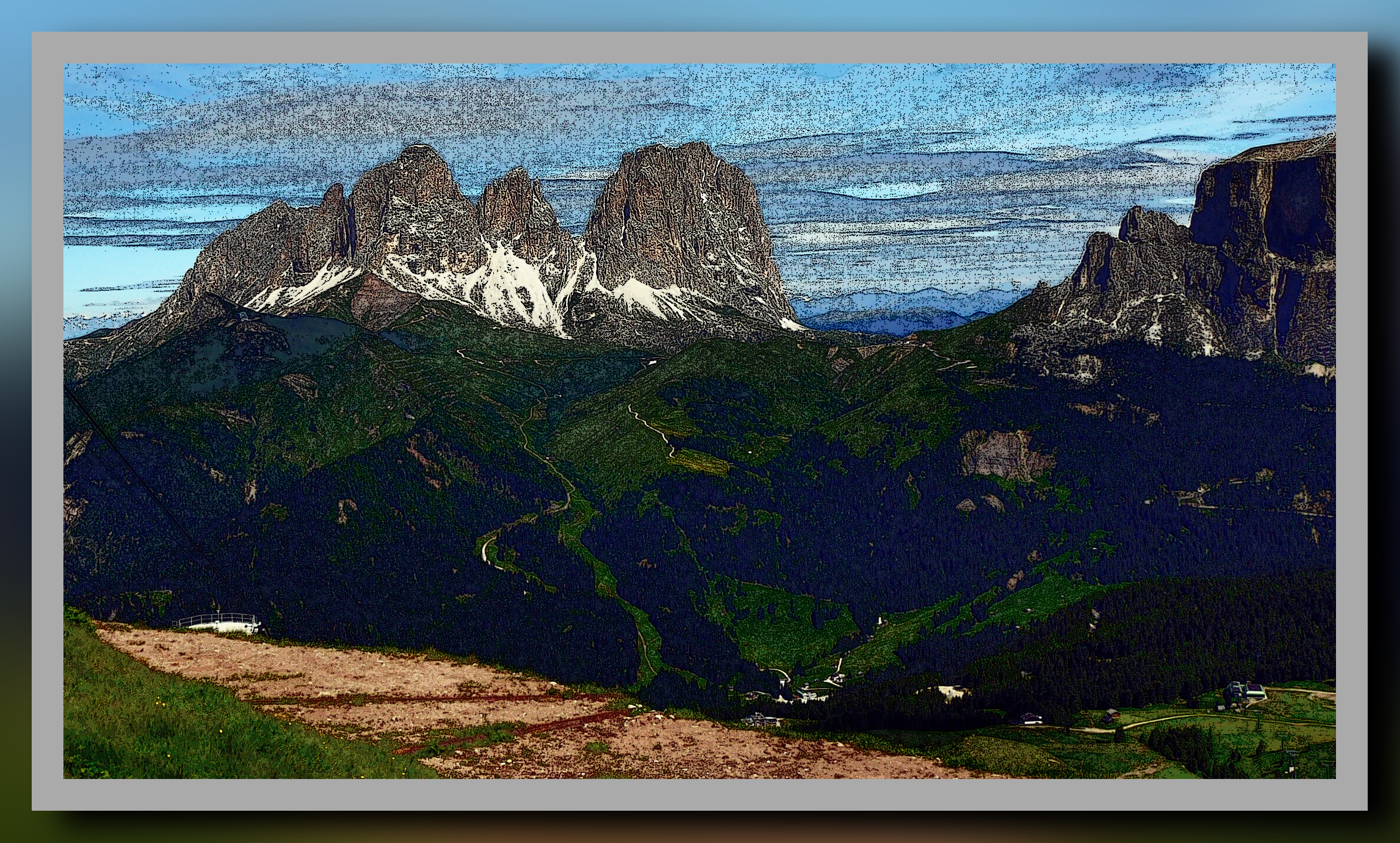 2023-06-20 12-26-35Dolomiti_2011_Pana_20110703_171 with a framed line art R effect, styleConvolve Laplacian (coloured).jpg