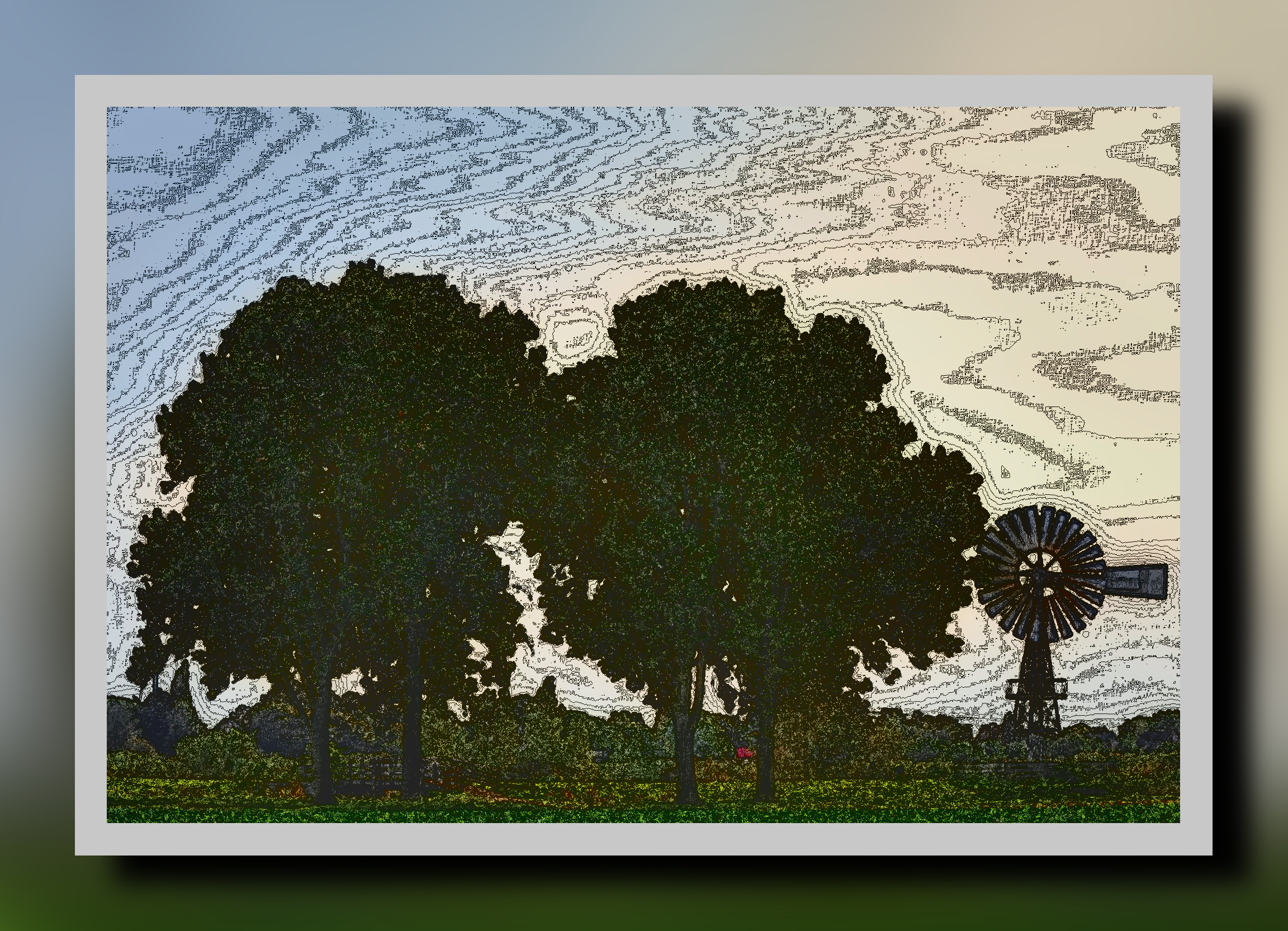 2023-07-05 15-40-40trees-7937129_1920 with a framed line art v.1.2 effect, style Isophotes (coloured).jpg