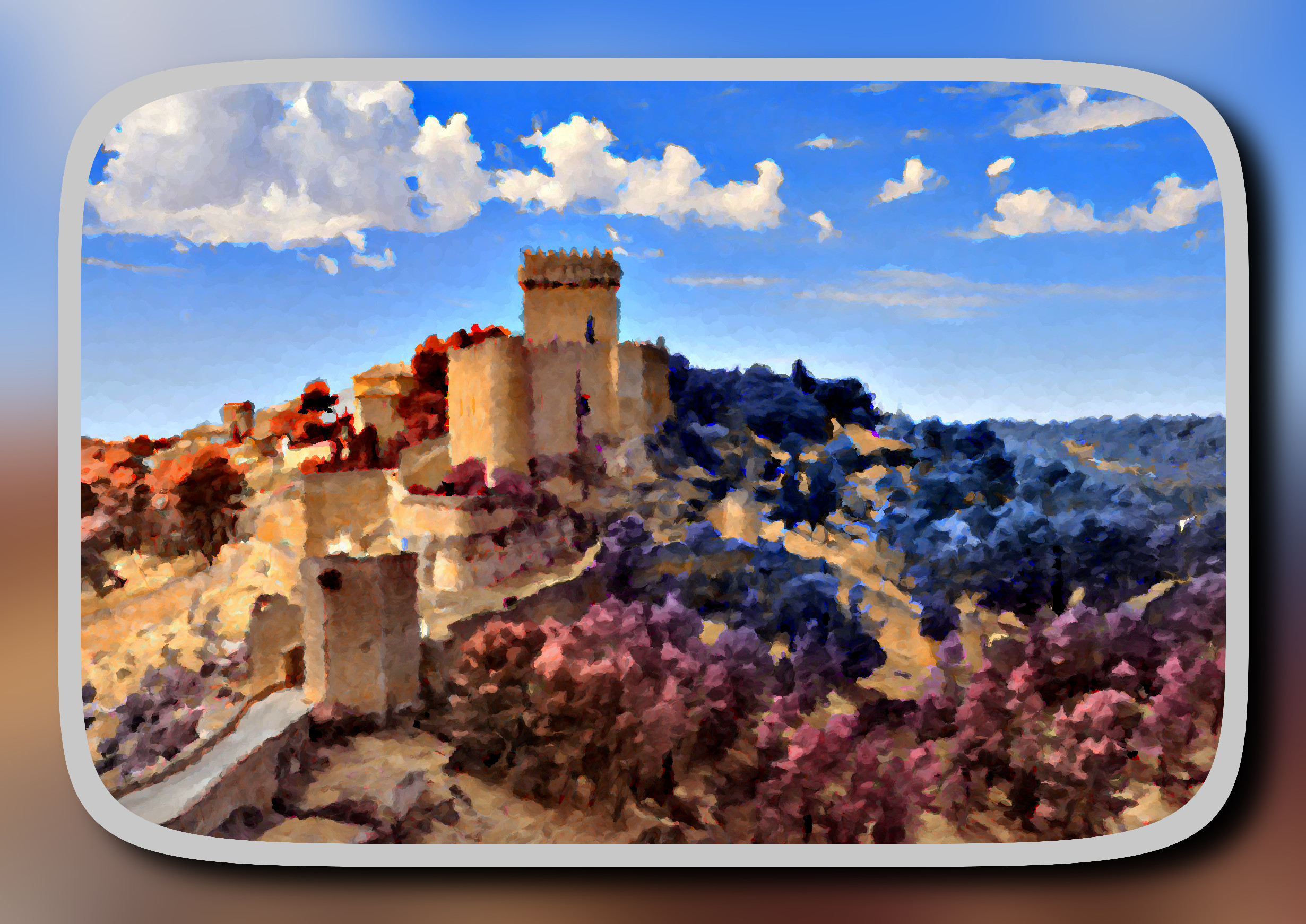 alarcon_castle___inca_summer_fantasy_by_boldfrontiers_LocalContrastH_DN_ ArtisticFramed_PaintwBrush.JPG