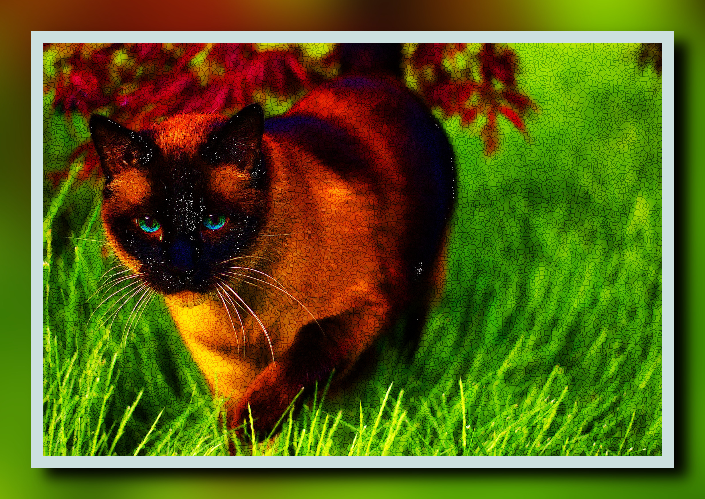 2023-10-04 16-38-18cat-7034580 with a framed patterned effect, styleMosaic (prep.step choosen=DCP Dehaze (good for light image..jpg