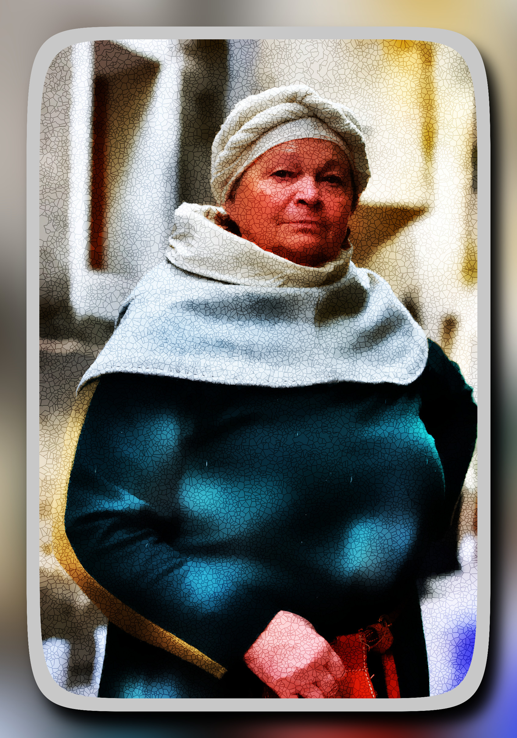 2023-10-07 08-46-47woman-1615253 with a framed patterned effect, styleMosaic (prep.step choosen=Local Processing (Normalize)..jpg