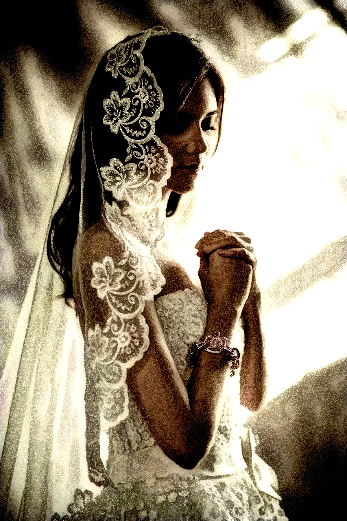 2023-11-03 07-54-43 wedding-dresses-1486256_1920 with a Free Paint Effect, paint Morpho, strokes Constr, contour Chalk, poster GmPoster, toppat HLocks , postpro B&W.jpg