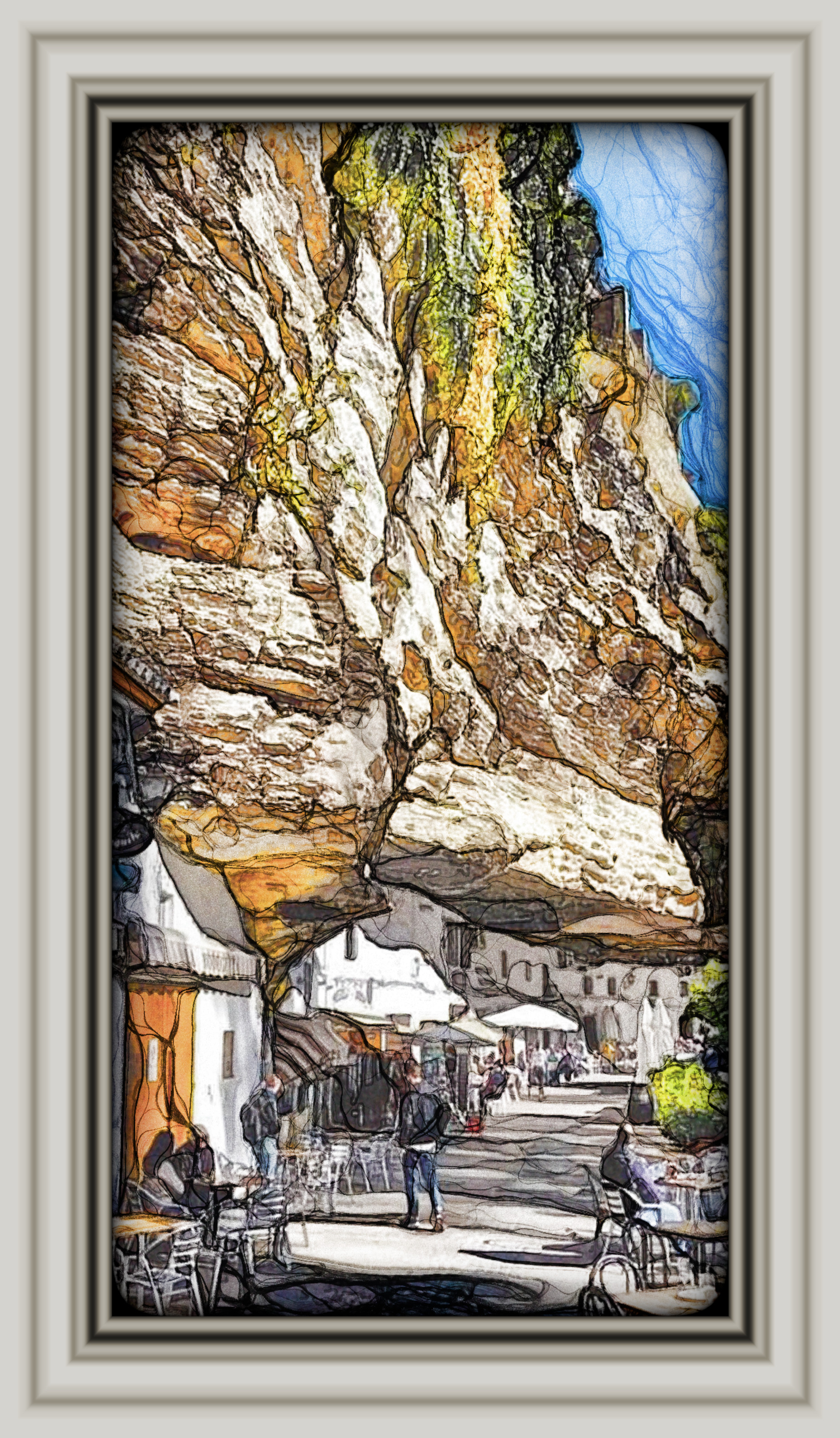 2024-03-19 16-05-11 Setenil de las bodegas-Cadiz_Spain with Lines Art effect, preset=3000,3.5,100,0,13,RGB (0.78431372549, 0.78431372549, 0.78431372549, 1.0),0,1.jpg