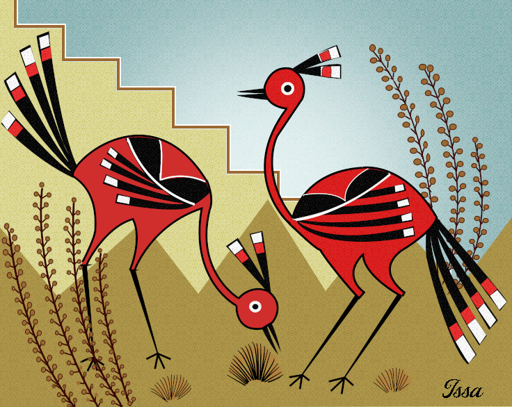Tribute to Pablita Velarde-The Birds_Issa.jpg