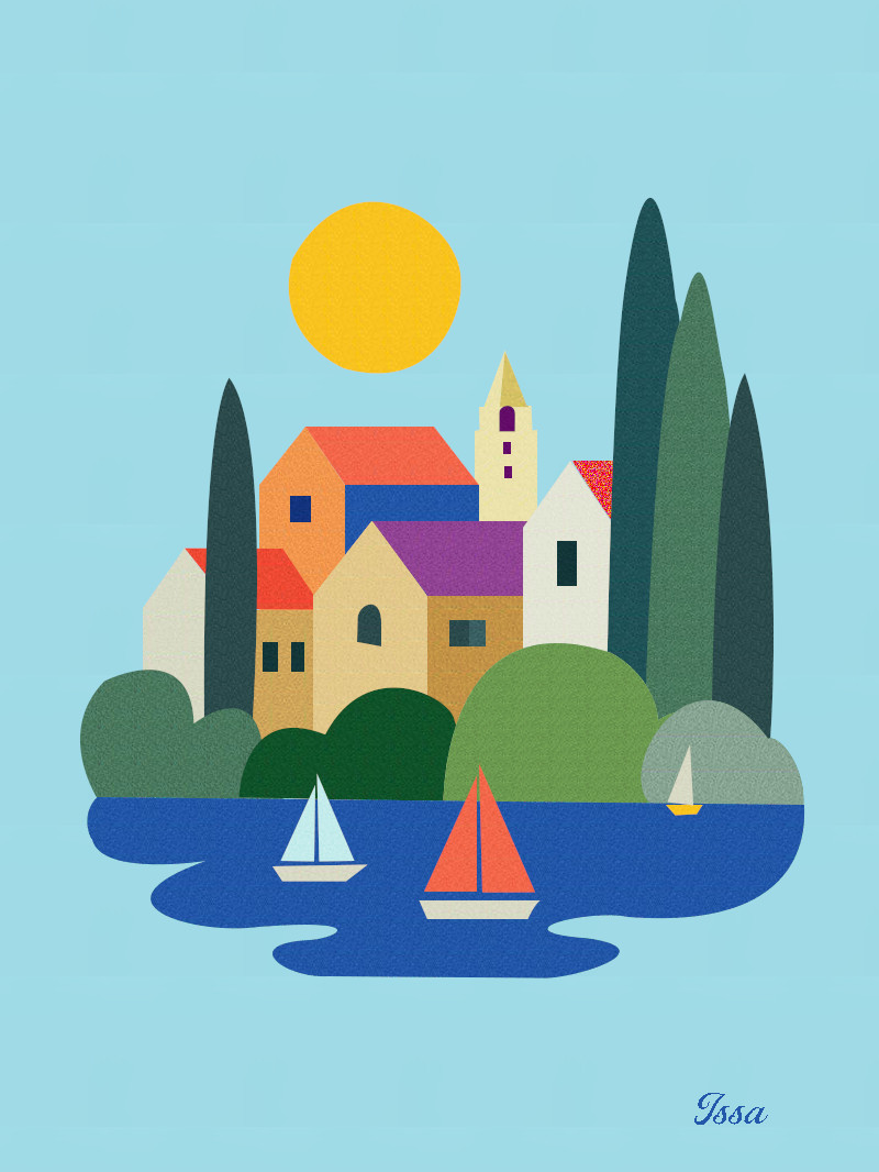 Boho-Art_Little village_Issa.jpg