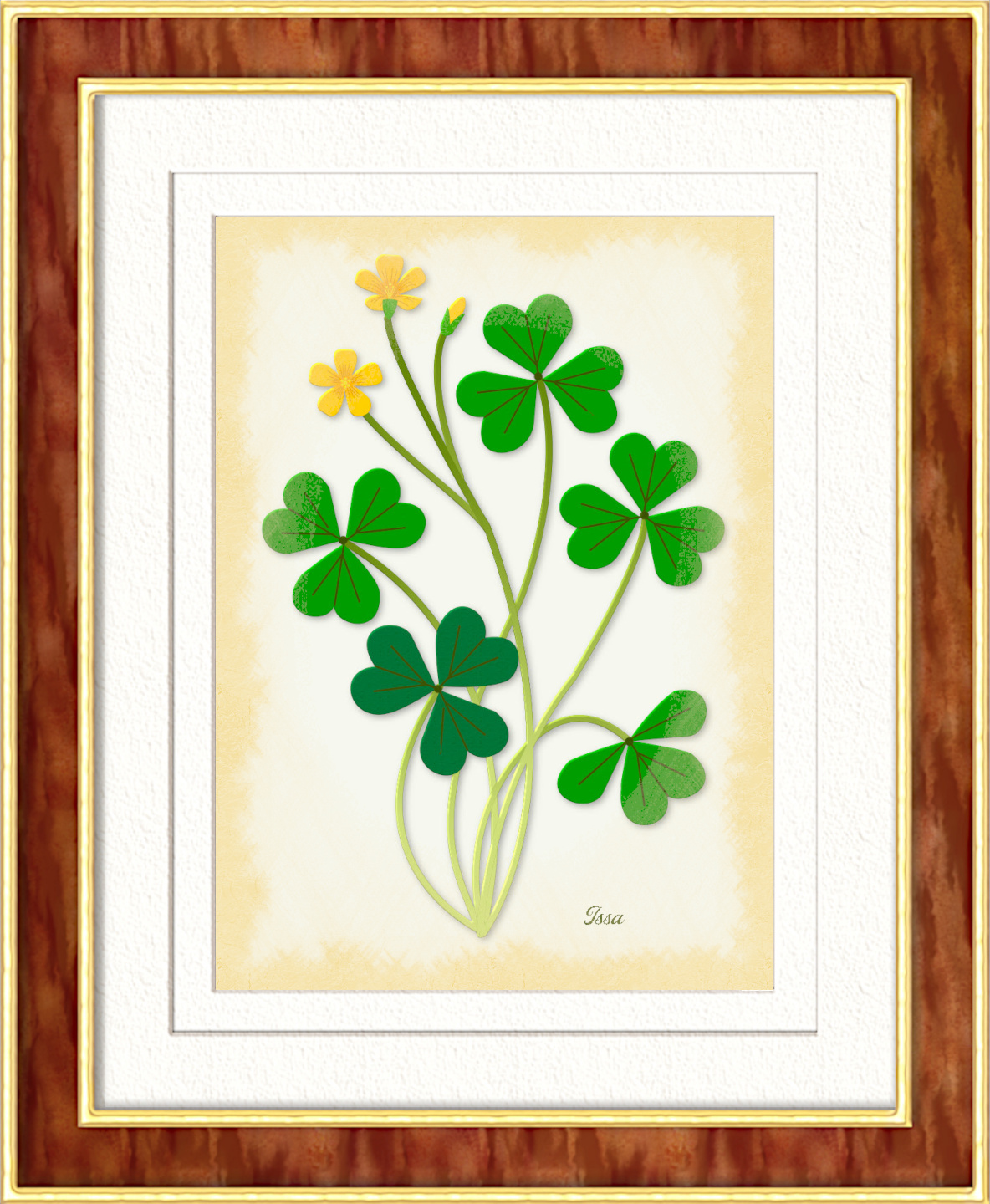 Sprig of clover_Issa-Framed_Issa+Mask.jpg
